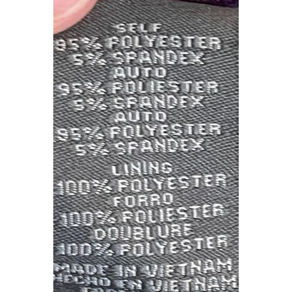 Vince Camuto Women's Bodycon Dress Studded Sleeve Back Zip Purple Size 12 - Picture 6 of 11